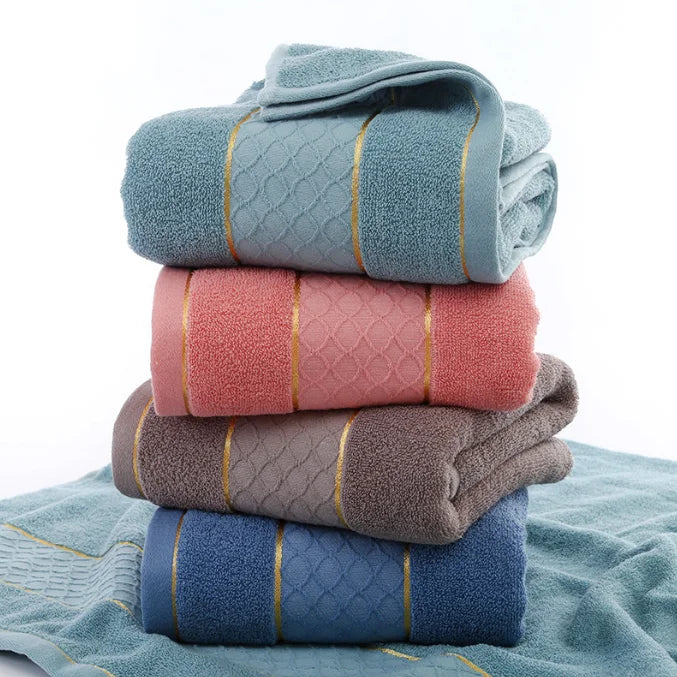 Pure Cotton Soft Absorbent and Durability Face Bath Towel Set