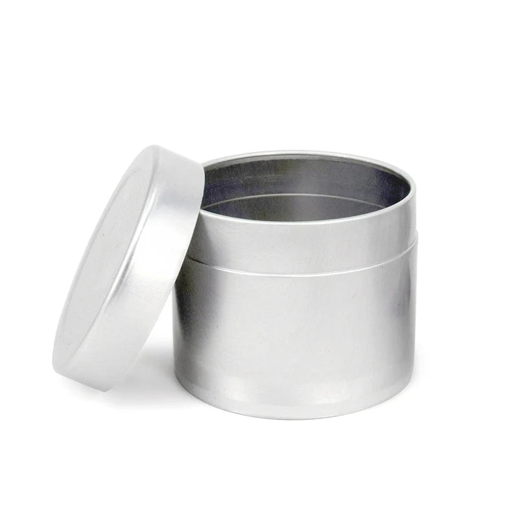 Colorful Printing Aluminum Candle Tin Wholesale Empty Aluminum Silver Candle Tins Customized Empty Aluminum Tin Can