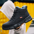 GUYISA Brand Winter Waterproof Safety Shoes Non-slip Steel Toe Warm Men Safety Boots