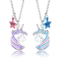 Magnetic BFF Necklace 2Pcs/Set Heart-shaped Best Friends Necklaces Couples Chain Friendship Gifts for Girl Women