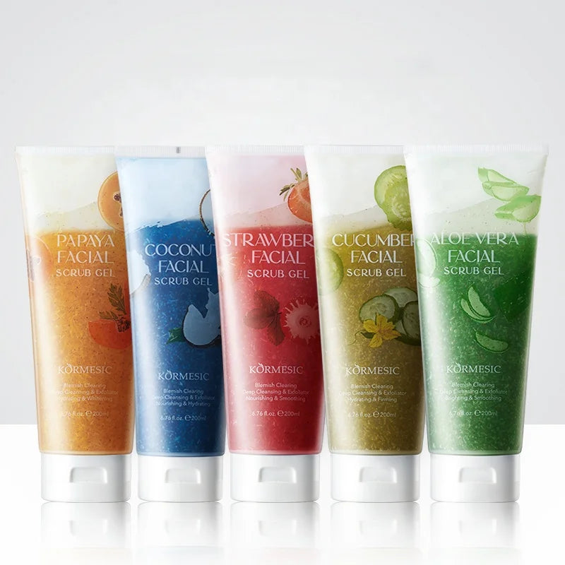 KORMESIC Scrub Exfoliator Exfoliator Gel Facial Exfoliator Removes Dead Skin with Anti-acne Facial Scrub
