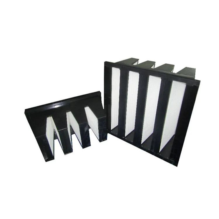 789 SEN China Factory Cheap New Plastic Frame V Bank Hepa Air Filter Element Box Construction H14 Efficiency Industrial Use