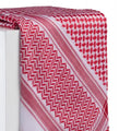 Red and White Shemagh Hijabs Luxury Scarfs Keffiyeh Muslim Arab Dubai Men's Headscarf Hijab