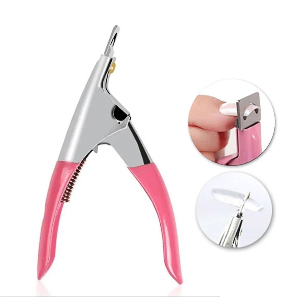 1PC Professional Nail Art Clipper Special Type U-shaped Trimming Knife Manicure Clippers Stainless Steel Nail Art Pedicure Tools