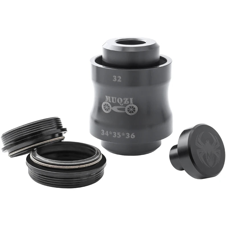 MUQZI Bicycle Suspension Front Fork Oil Seal Driver Repair Tool 30/32/36/40mm Sponge Ring Fork Dust Seal Installation Tool Set