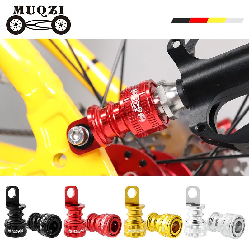 MUQZI Aluminum Alloy Folding Bicycle Pedal Parts Pedal Buckle Four-color Quick Installation Bike Pedal Buckle