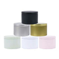 Factory Direct Wholesale Seamless Candle Tin Round Metal Tin Candle Containers Empty Black Candle Tins With Lid 8oz