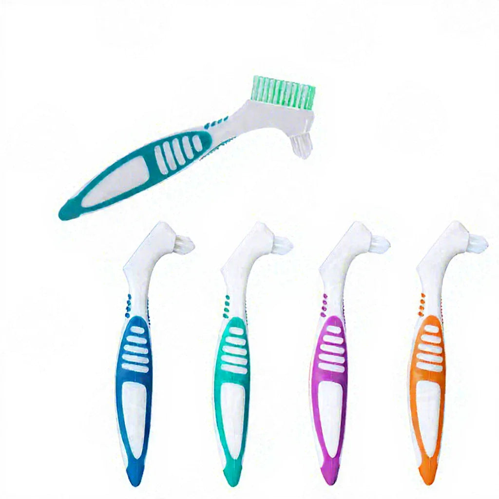 Customize Logo Large Handle Denture Cleaning Brush Oral Care Toothbrush