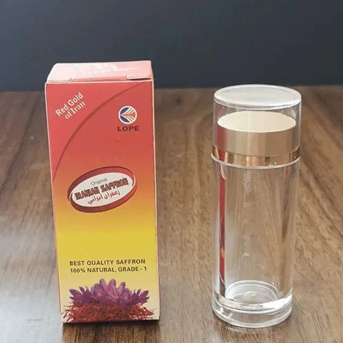 1g 2g Saffron Package Bottle Box Plastic Bottle and Paper Box