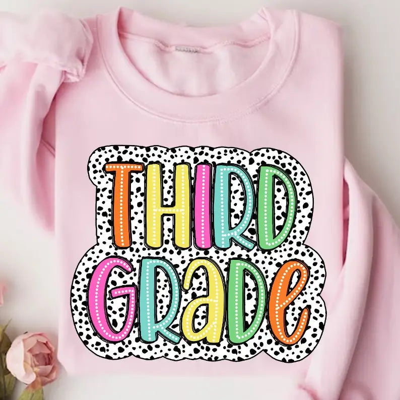 Hot Sales Teacher's Day Designs Heat Transfer Sticker for Theme Park Vacation Birthday Party Clothing Patches