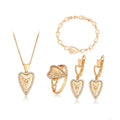 A00908700 xuping Jewelry Classic Fashion Elegant Cute Design Heart Shaped Wispy Diamond Kids Jewelry Set