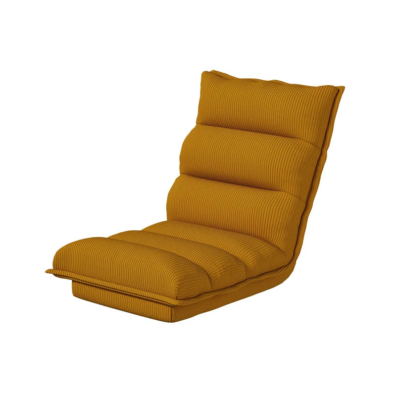 Five-Level Adjustable Reclining Convertible Extendable Lazy Sofa Waterproof Foldable L-Shape Removable Cover Chair for Bedroom