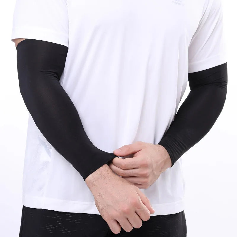 Wholesale Coexistence Unisex Outdoor Football Cycling Sports Cooling Compression Arm Sleeves Cover Wrap UV Sun Protection