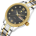 WWOOR Watch Men 8856 New Fashion Diamond Quartz Stainless Steel Mens Watches Gifts Simple Waterproof Wrist Montre Homme