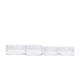 Electroplating 5 g 10 g multi-capacity PP plastic transparent jars