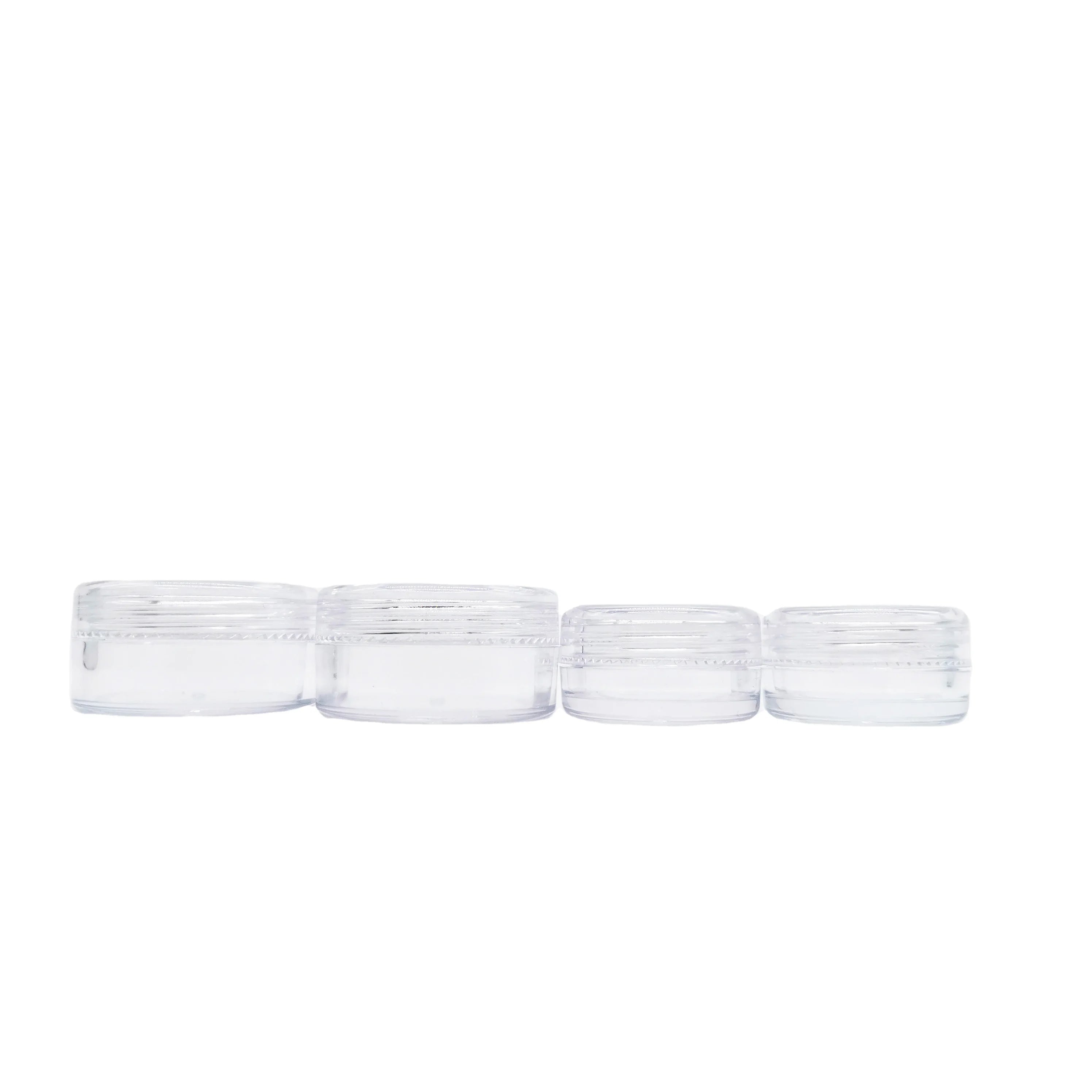 Electroplating 5 g 10 g multi-capacity PP plastic transparent jars
