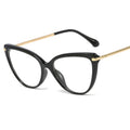 Retro Cat Eye Glasses Women's Eyeglasses Frame Luxury Brand Designer Spectacles Transparent Cat's Eye Glasses Female Eyewear