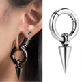 Evorte 316L Stainless Steel Gold 6mm Punk Gold Spike Ear Weights Hoop Spiral Flesh Tunnels Gauges Plugs Earrings Body Jewelry