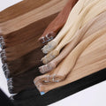 New Trend One Side Invisible Long Glue Strip Tape in Hair Extensions PU Weft Thick End Double Drawn