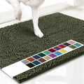 Quick Dry Chenille Mud Mat Absorbent Non-Slip Washable Doormat Absorbs Moisture and Dirt Pet Mats Dog Door Mat for Muddy Paw