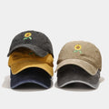 New 6 Panels Customize Washed Cotton Retro Distressed Style Baseball Cap Sports Fashion Chrysanthemum Embroidery Design Hat