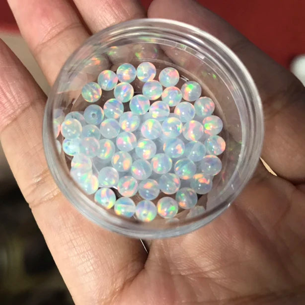 Hottest Translucent Crystal Ball Cut Imitating Natural Sphere Jelly Opal Bead
