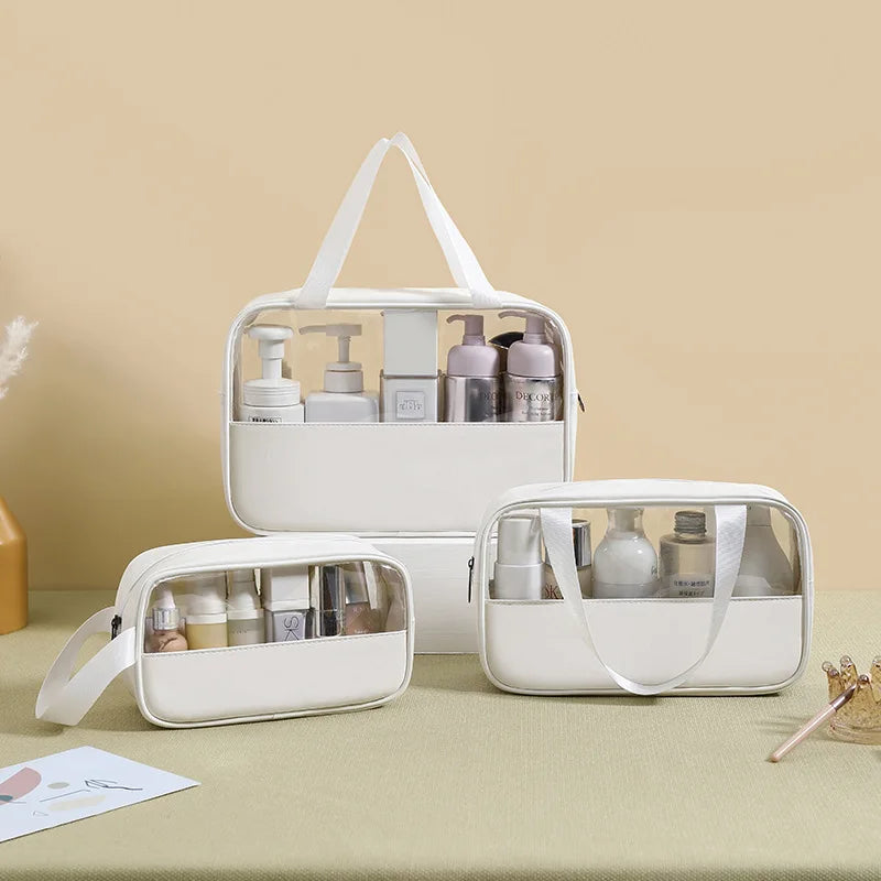 Hot Sale CustomTransparent Cosmetic Bag Waterproof PVC Clear Cosmetic Bag Waterproof Makeup Bag