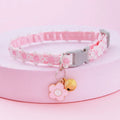 Small Pet Colorful Lace Collar Flower Pattern Collars for Cat Dogs Collar Neck Bell Decoration