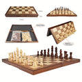 Portable Folding Magnetic Wooden Chess Set High Quality Eco-Friendly Luxury Children's Educational Toy