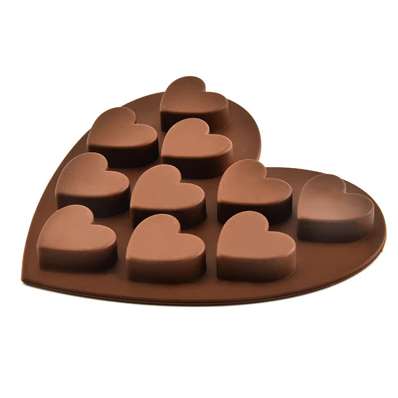 FREE SAMPLE Chocolate Molds Silicone Ice Cube Tray Heart Shape Chocolate Molds
