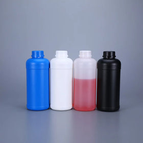 Round Plastic Sample 1000 ml Bottles with Seal HDPE Made Plastic Bottle for Sealing Machine