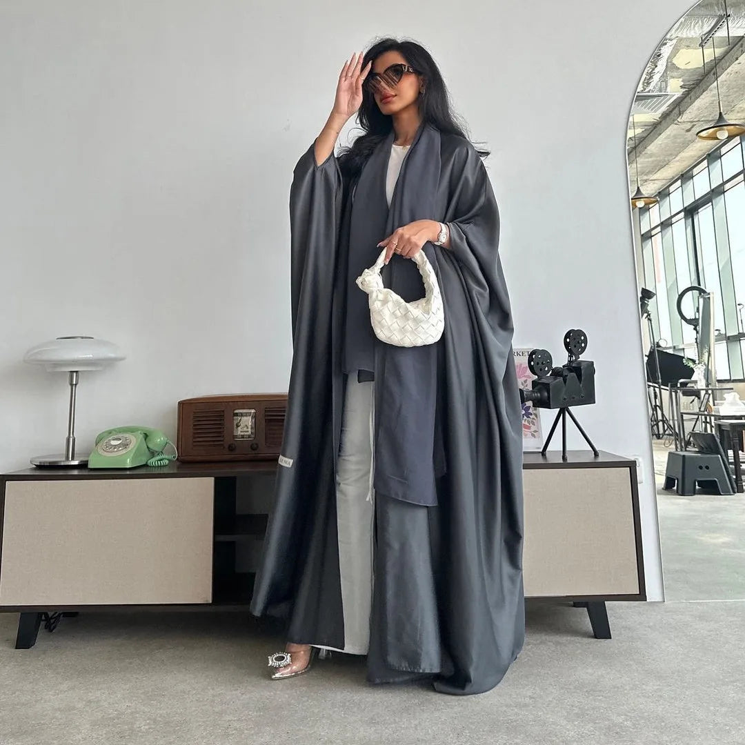 MQ141 Fashion Dubai Long Skirt Dress  Plus Size Women Muslim  Dress Middle East Abaya Kimono  Muslim Traditional Dress