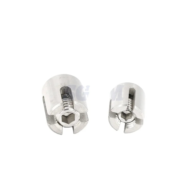 10MM 316 Stainless Steel Cross Wire Rope Clip Clamp Fitting for Wall Trellis System