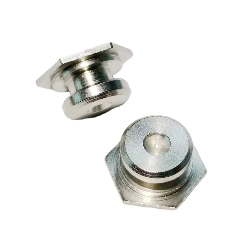 Stainless Steel 303 H-Shaped Hexagon H10.5 Long5.5 Panel Fixing Standoff Press-Fit Keyhole  Supports for  Hard Disk Slide