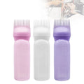 Hot Selling Salon Use Applicator Brush Hair Tools 120ml Plastic Dispensing Oil Hair Dye Bottle Applicator Comb