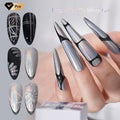 R S Nail Factory Price Nail Gel Supplier UV/Led Lamp Laser Metallic Silver Gel Support OEM  Tpo Free Gel Polish Beauty Salon