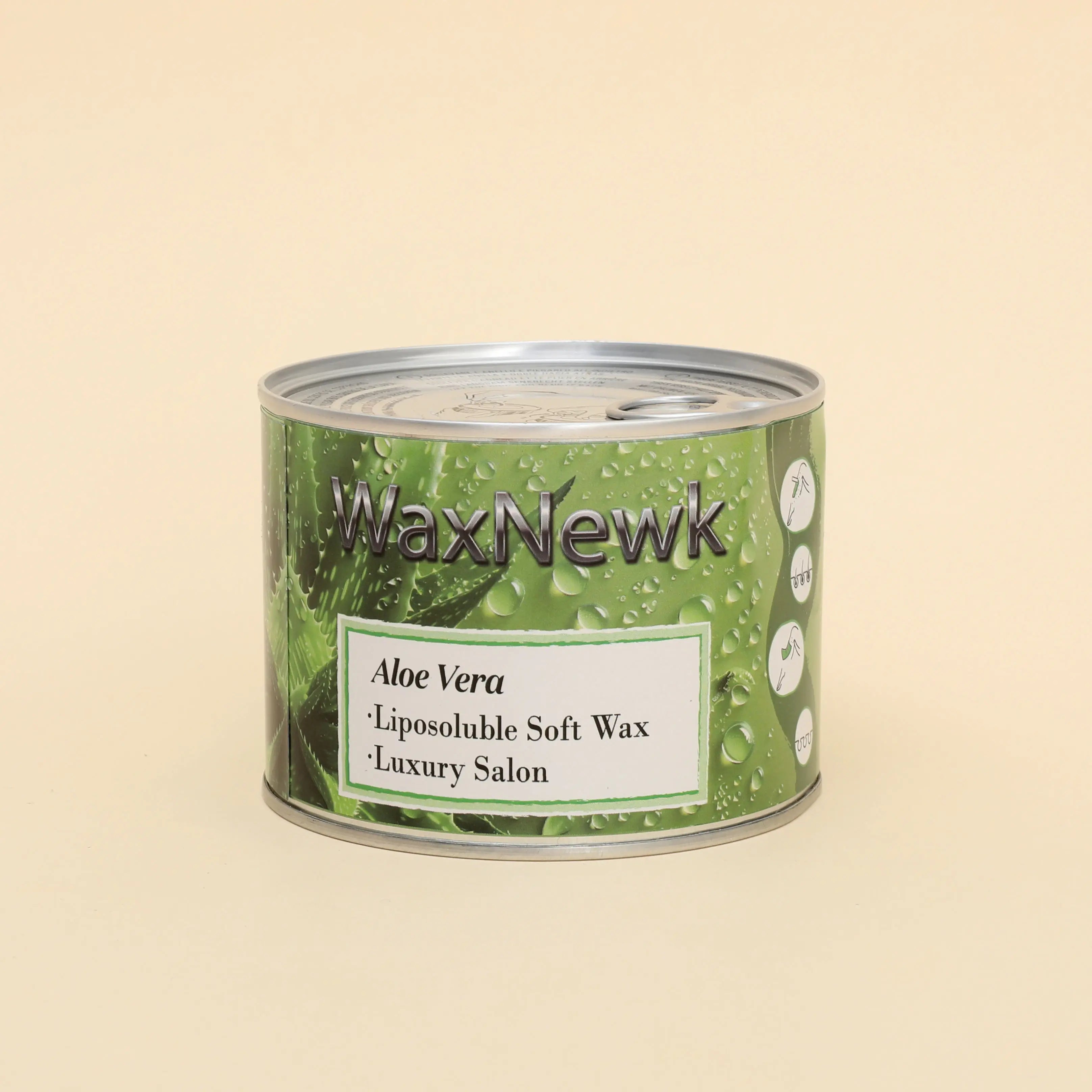 WaxNewK 400g New Packing Aloe Flavor Hair Removal Tin Hair Removal Warm Wax tank Painless Soft Wax Can