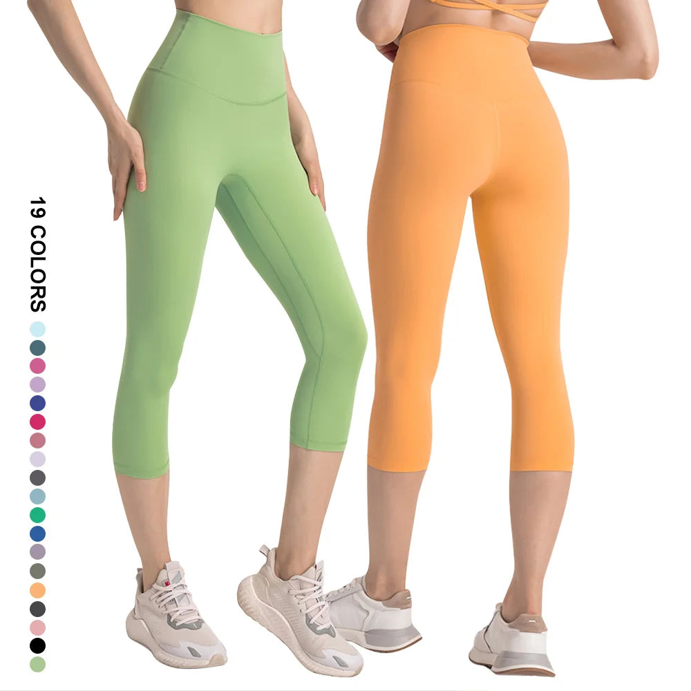 3/4 Women Yoga Leggings Buttock Lifting Breathable Fashion Custom Best Quality Sexy High Waist New Sport Fitness Yoga Leggings