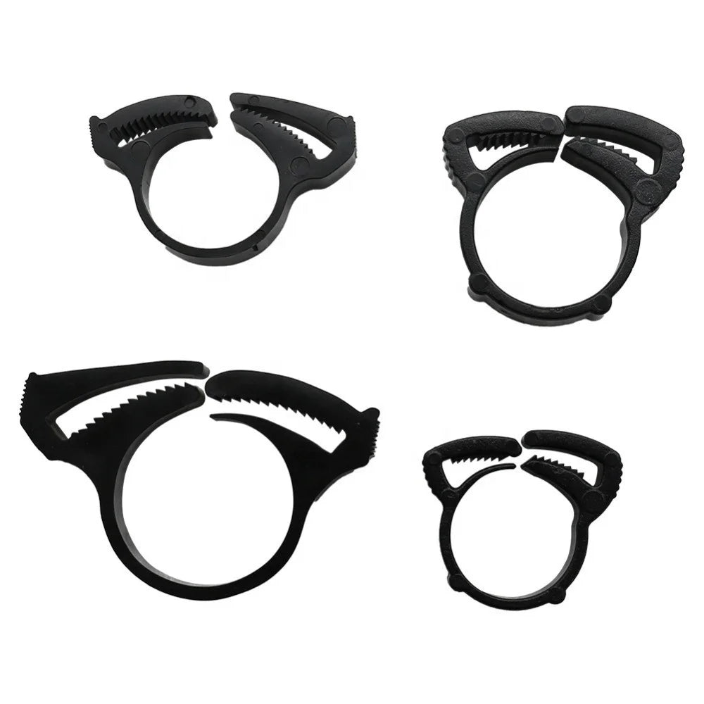 Garden Irrigation Water Hose Pipe Fix Fastener DN16 DN17 DN20 DN25 Tube Fastening Clips Plastic Hose Clamp