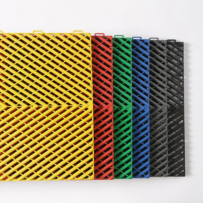 Outdoor Garage Tiles Car Wash Drain Garage Floor Tile Anti Slip Mat for Garage Floor