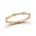 LOZRUNVE 925 Silver Women Stacked Unique Coil Pave Zirconia Eternity Ring Gold