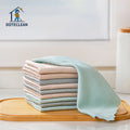 High Quality Microfiber Fish Scale Glasses Kitchen Dish Towels Anti-Grease Wiping Rags Household Cleaning Cloths