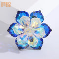 Fashion Crystal Flower Brooch Pin High-grade Temperament Clothing Corsage Brooch Pin for Women