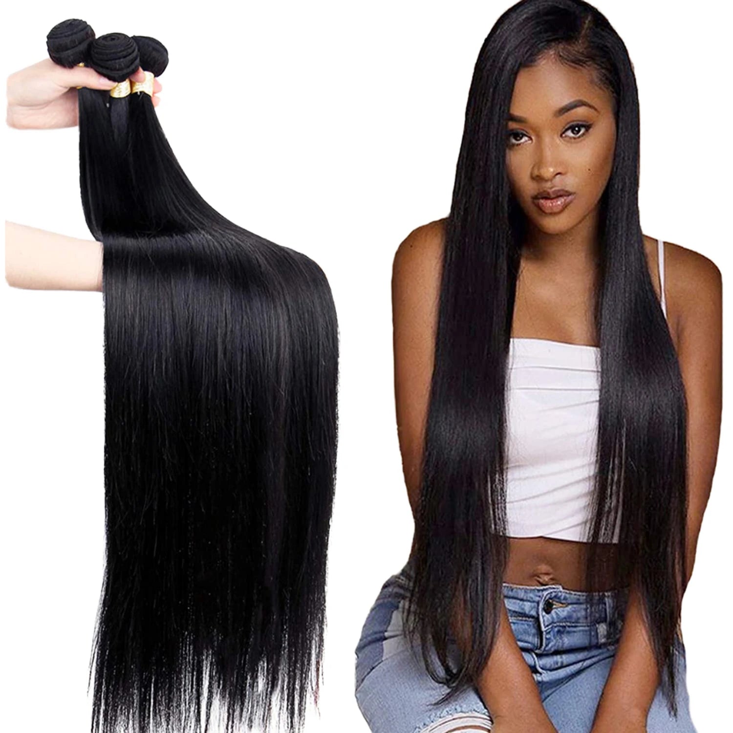 Wholesale 100% Human Hair Raw Mink Virgin Brazilian Hair Bundles Indian Cuticle Aligned Virgin Human Hair Bundle