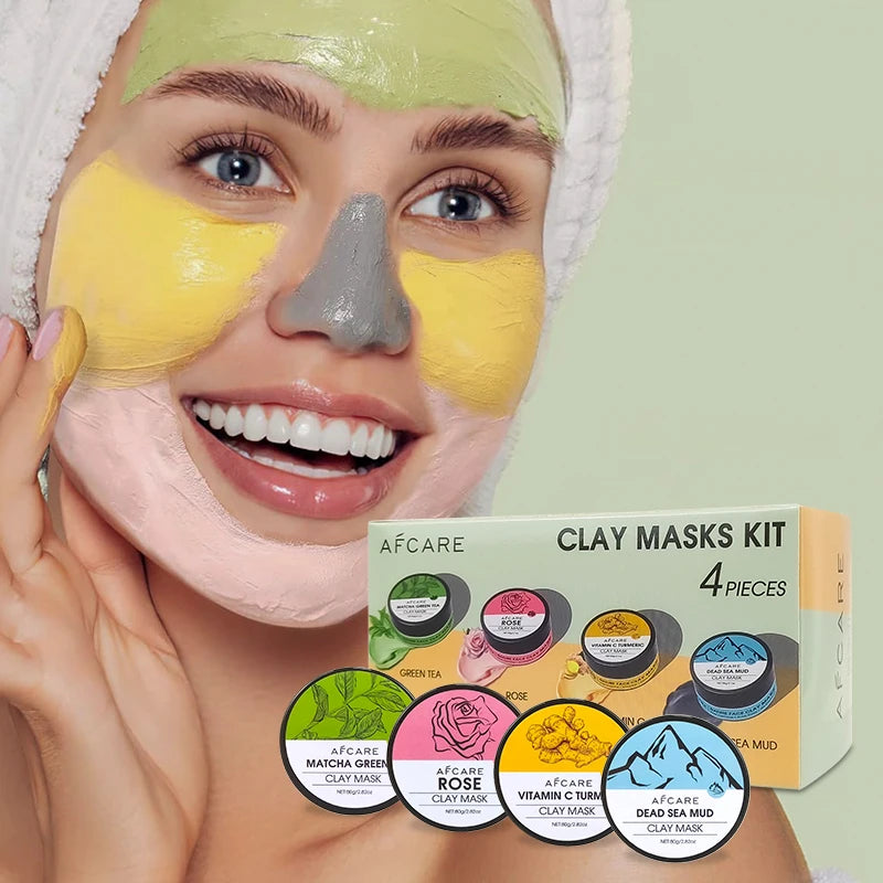 Best Mud Mask Oil Skin Sulfate-free Skincare Set Deep Cleansing & Oil Control and Rose & Dead Sea Mud Pink Clay Mask Wholesale MegaBDM