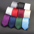 6cm Solid Color Fashion Tie Colorful Necktie Party Uniform Men Gift Shirt Wear Wedding Accessories Women Cosplay Pink Skinny Tie