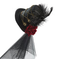 New Women Steampunk Victorian Bowler Retro Gears Clock Punk Gears Mini top hat fascinator Gothic Hats Hair Clip Headwear