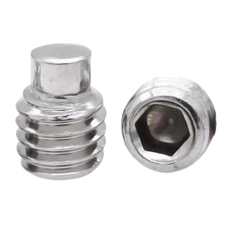 304 Stainless Steel 915 Cylindrical Head Hexagon Socket Screw Convex End Set Screw Without Overhead Thread