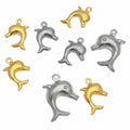 Jewelry Findings Handmade Designs Jewelry Making Accessories Stainless Steel Hollow Dolphins Charm Pendant