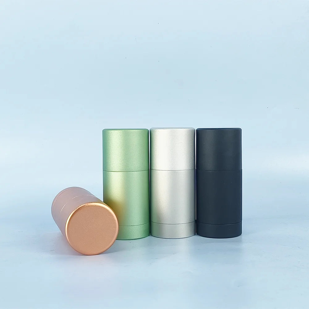 45ml Kraft Paper Inner Barrel Refillable Deodorant Stick Aluminum Container Bottle Engraving 100% Recyclable Personal Care